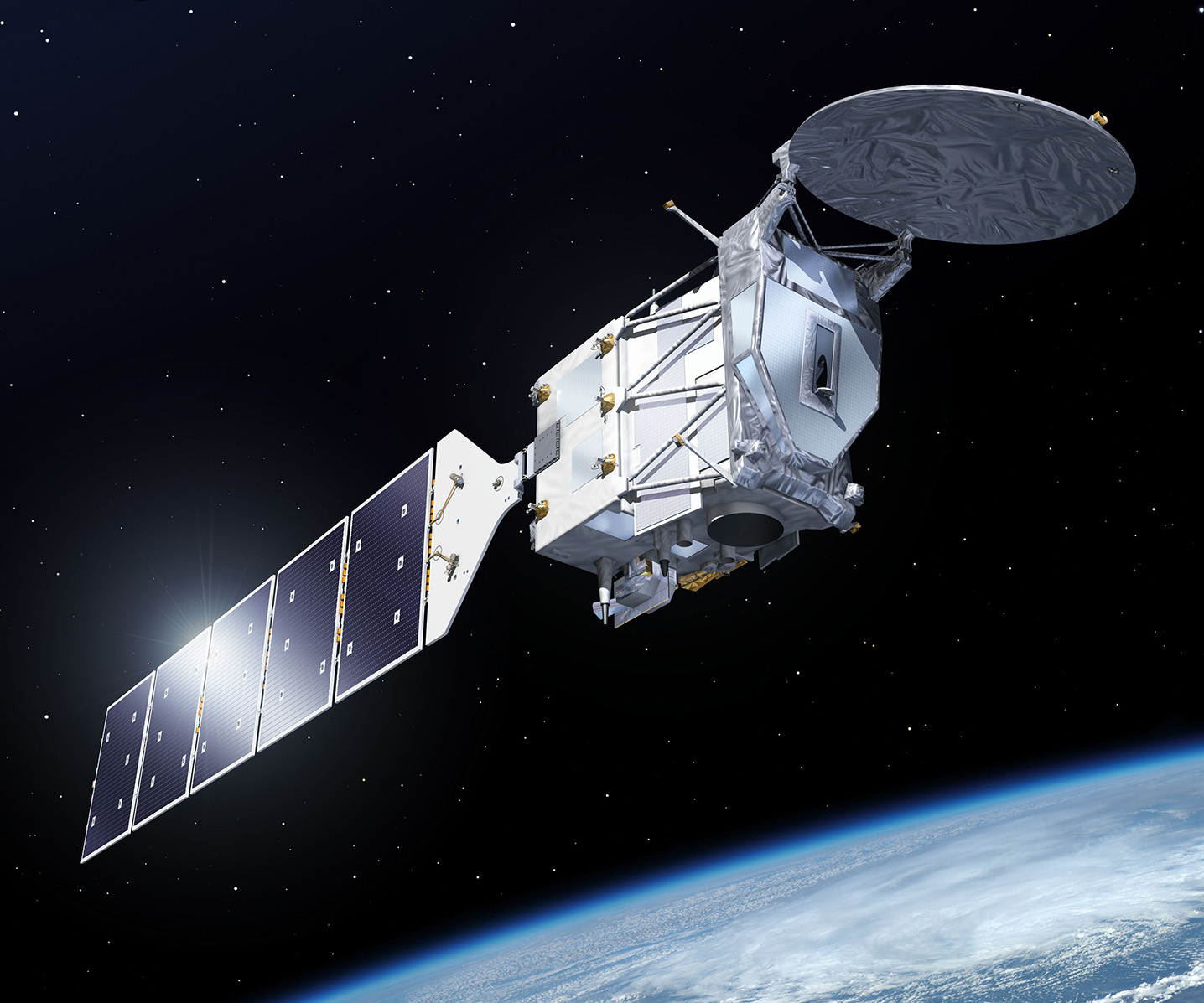 EarthCARE – odpowiedź Europy i Japonii na misję CloudSat-CALIPSO. Tym razem radar i lidar będą zainstalowane na jednym satelicie. Ryc. ESA.